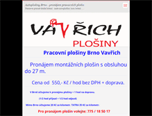 Tablet Screenshot of brnoplosina.cz